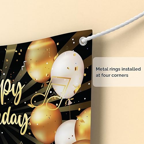 Miniatura 6 de Kit de decoración para fiesta de cumpleaños número 50, incluye telón de fondo de fotografía y 10 accesorios para cabina de fotos de estudio con