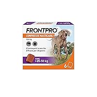 FRONTPRO 6 Compresse Masticabili Antiparassitario per Cani di Peso 25