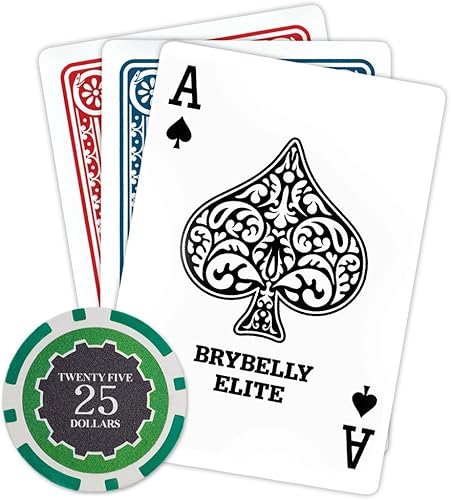 Miniatura 10 de Brybelly Eclipse - Fichas de póquer pesadas de 0.49 oz (0.49 oz), 50 unidades