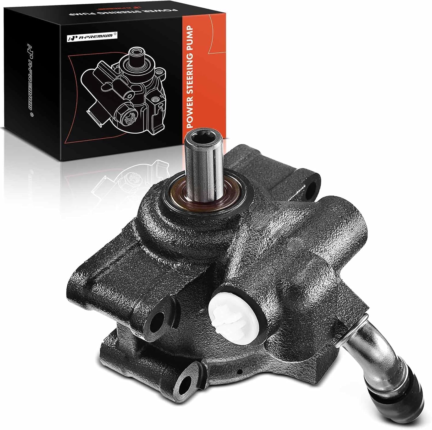 A-Premium Power Steering Pump Compatible with Lincoln LS 2000-2001, Jaguar S-Type 2000-2001, 3.0L 3.9L 4.0L Gas, Replace # XW4Z3A674GBRM