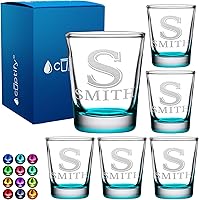 Vista 12 de Juego de 2 vasos de chupito personalizados para hombre, fondo negro, 2 onzas, grabados, regalo personalizado para cumpleaños, bodas, día del padre