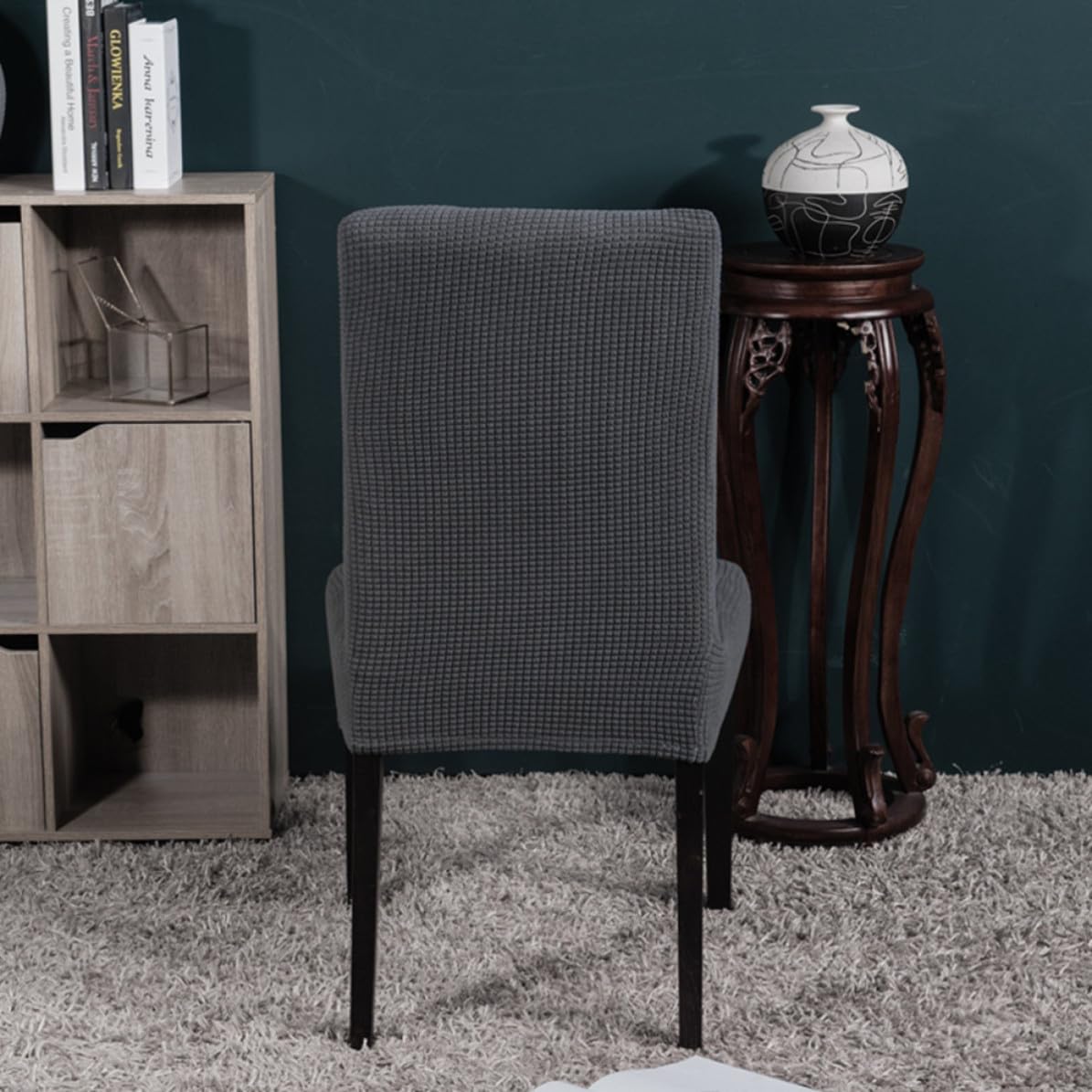 6 Piezas Funda de Silla de Poliéster y Spandex Elástica