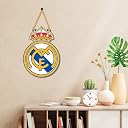 Bhai Please Real Madrid Wooden Wall Decor | Football Club Wall Hanging | Real Madrid Fan Gift | Room Decor Football Lovers | Football Wall Art | Bedroom Decoration | 7 Inch gallery image