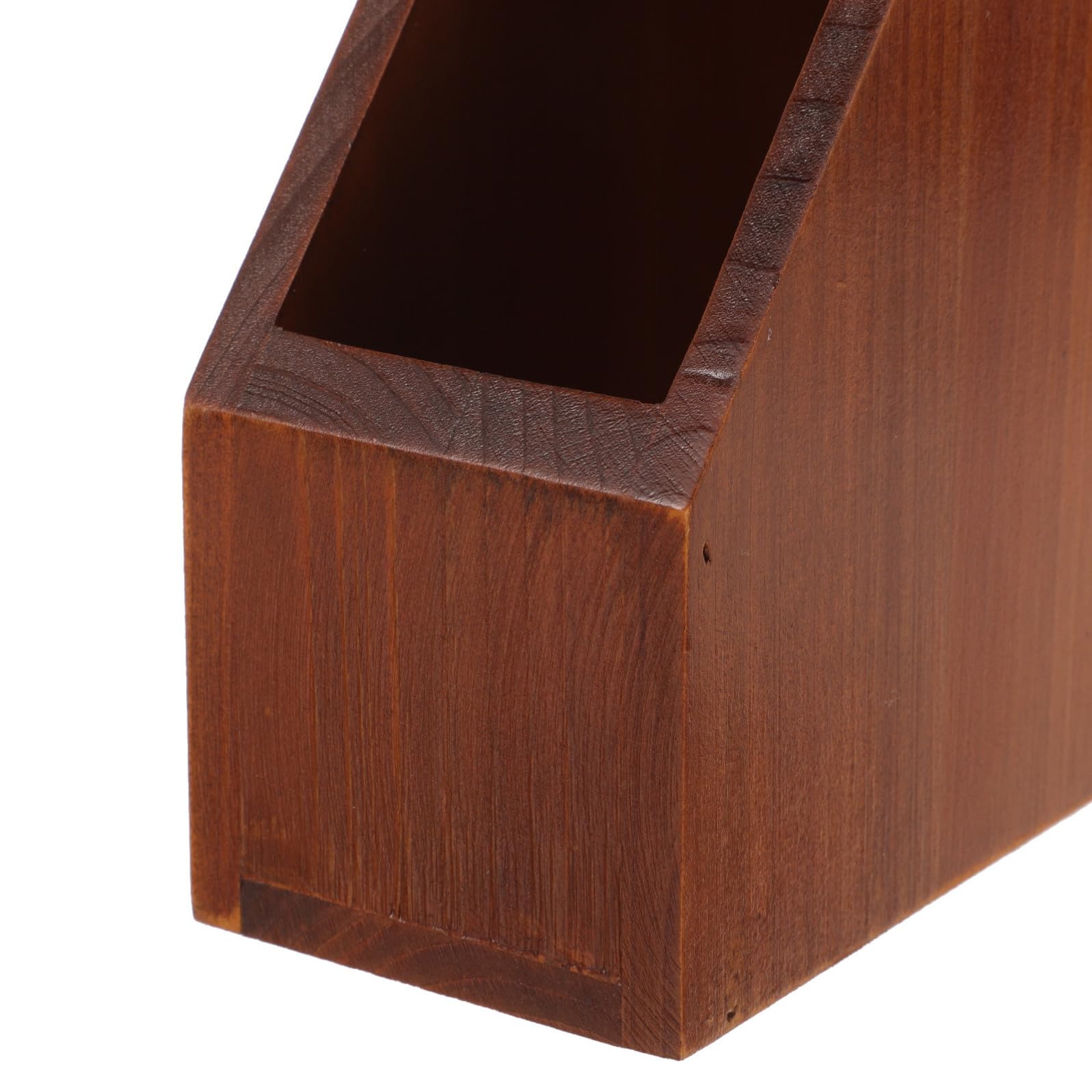 SOLUSTRE Organizzatore da Scrivania in Legno Naturale Cassetta di Stoccaggio Porta Oggetti per Ufficio Camera da Letto e Studi Realizzata in Legno Massello Stabile e Robusto