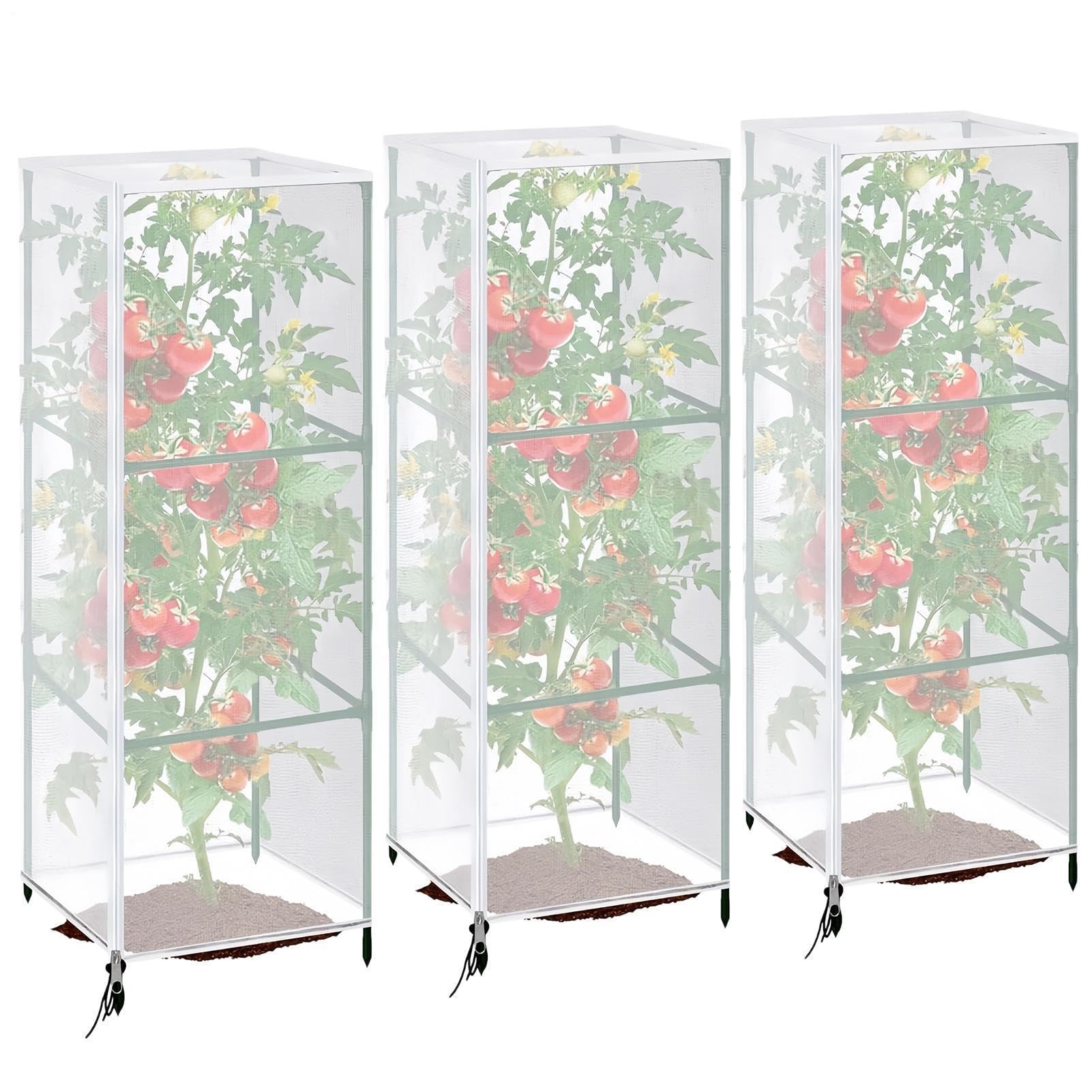 Malla Antipájaros 3 Piezas Cubierta Protectora De Nailon Ajustable Con | Malla De Jardín Para Camas Elevadas Para Jardinería Plantar Frutas Árbol Tomate Fresa Arándano