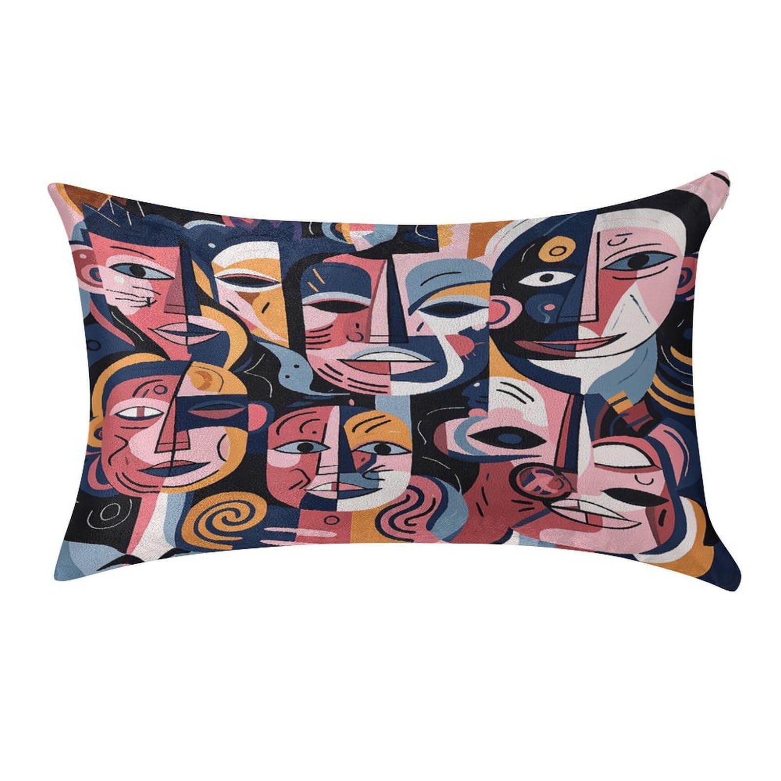 Btcowzrv Style Hand Drawn Human Faces Pillow Cover Pillow Case Pillowcase