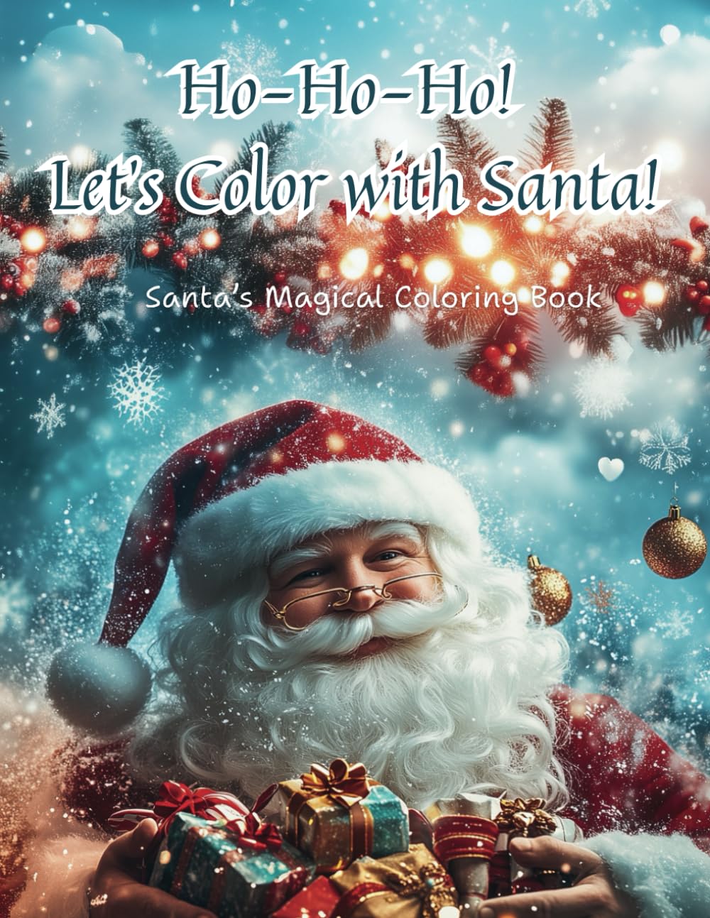 Beautiful Santa Claus Coloring Book: 40 Pages for Kids and Adults