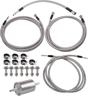 Motarithl Stainless Steel Braided Fuel Lines Kit for 1999-2003 Chevy Silverado 1500/2500/3500 & GMC Sierra - Replaces 819-840, 15043857, 15765803