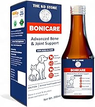 The K9 Store's Bonicare – Advanced Bone & Joint Support for Dogs & Cats | Liquid Supplement with Calcium, Vitamins A, D3, B12 & Manganese | Supports Mobility, Muscle, Nerves | Syrup (200 ML)