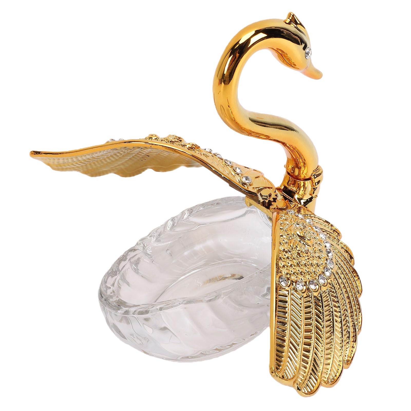 Ejoyous Barattolo Cigno Contenitore per Zucchero con Cucchiaio, Scatola per Condimenti in Plastica e Vetro, Barattolo Decorativo 15 X 8 X 15 Cm per Tavolo da Pranzo, da, Tavolo da Pranzo, Bar
