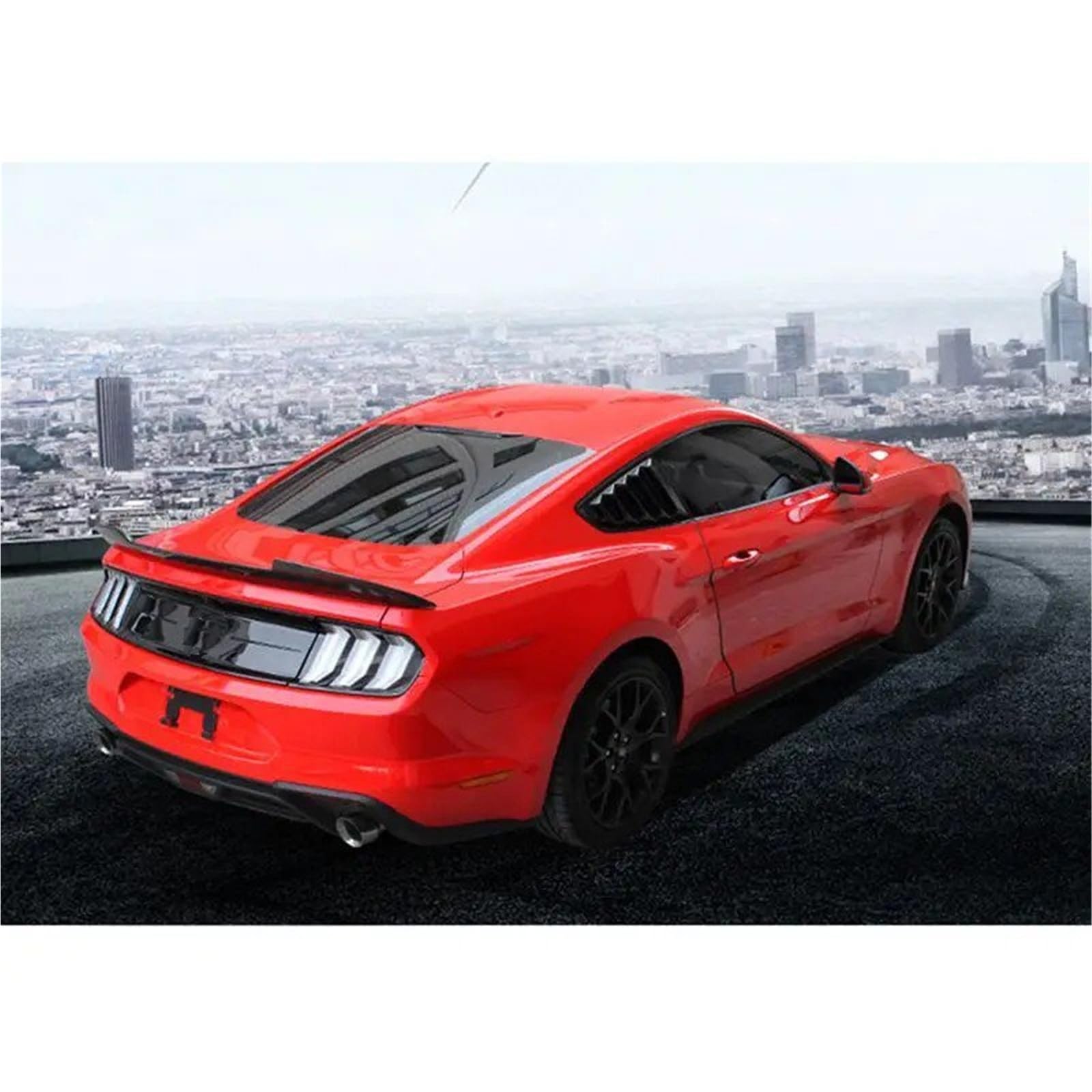Dla Ford Dla Mustang Coupe 2015-2017 Lotka Tylny Spoiler Bagażnika Skrzydło Na Klapie Modyfikacja Samochodu Spojler Tylny Trunk Wing