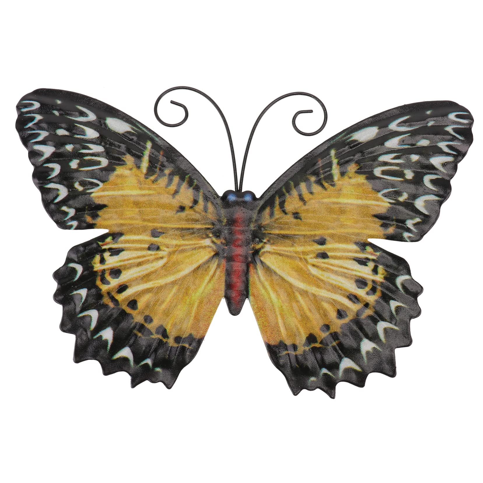 PRETYZOOM 1 Pieza De Hierro Forjado Colgante De Mariposa Pared De Jardín Decoración De Pared Escultura De Pared De Hierro Escultura De Pared De Metal Mesa Placa De Pared Adorno Grande