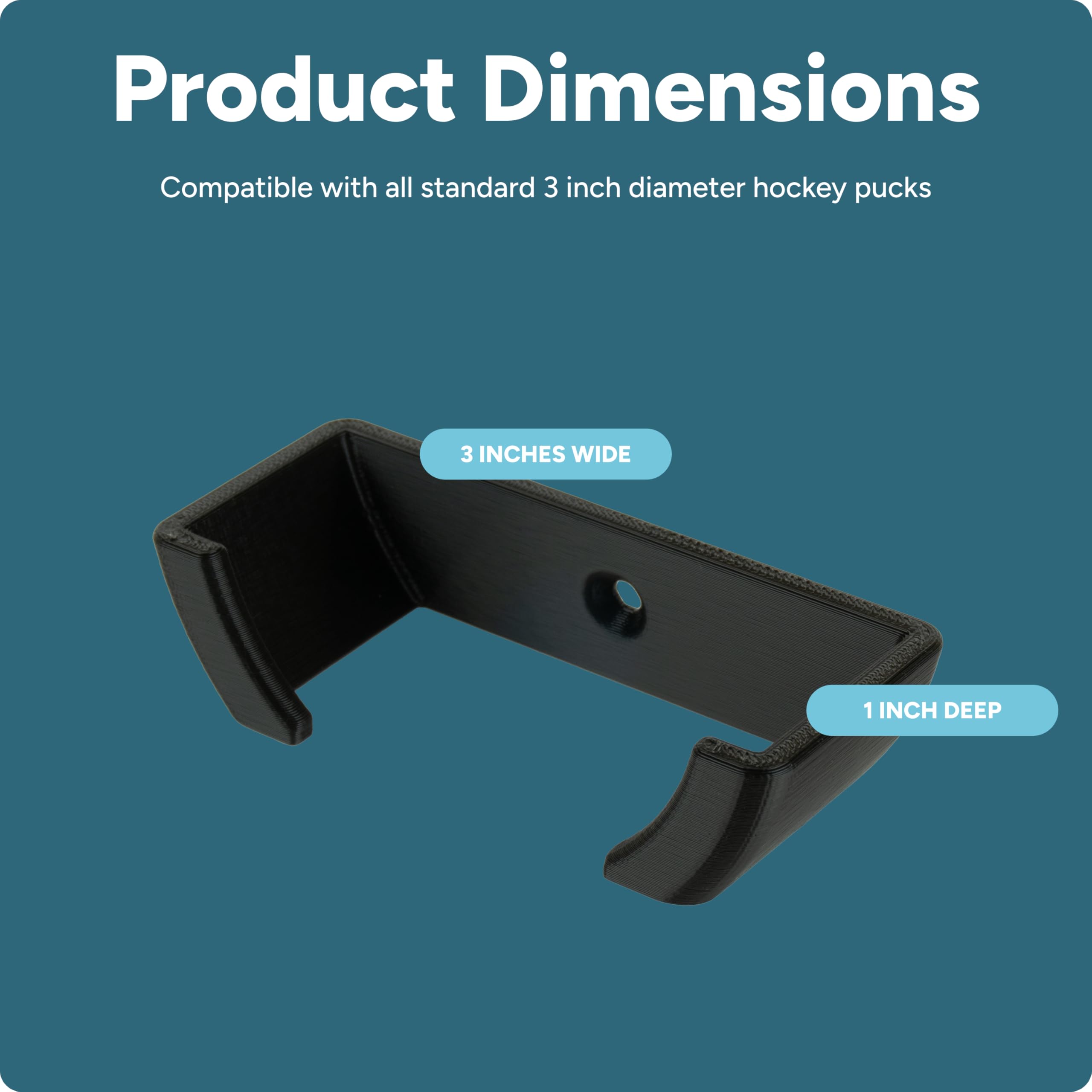 matterform Hockey Puck Wandhalterung Display (2 Stück) | Wandregal Halter Halterungen für Sammlerstücke & Spiel Winning Pucks | Eishockey Dekor & Aufbewahrung