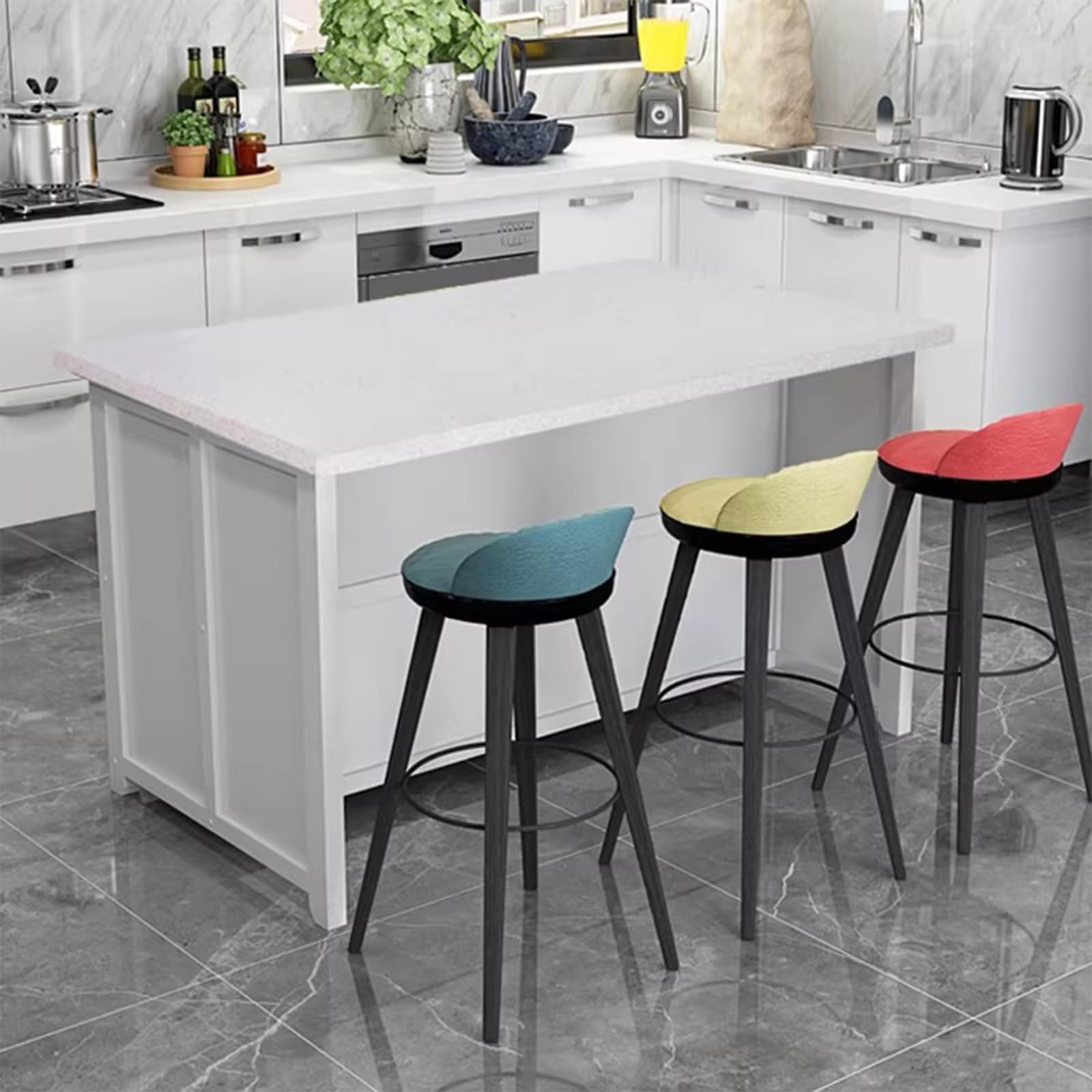 Zf9tBw5sH Unità cucina ad isola Mobile portaoggetti autoportante in legno a 3 ante con isola da cucina piano in pietra for la casa