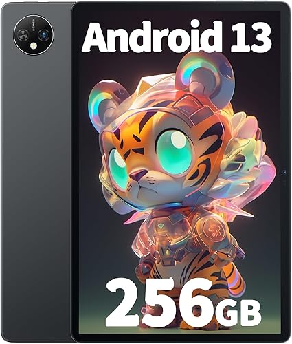 Miniatura 1 de Blackview Tablet Android 13 de 10 pulgadas con 16 GB de RAM, procesador Octa Core de última actualización 2023 con almacenamiento de 256 GB, WiFi
