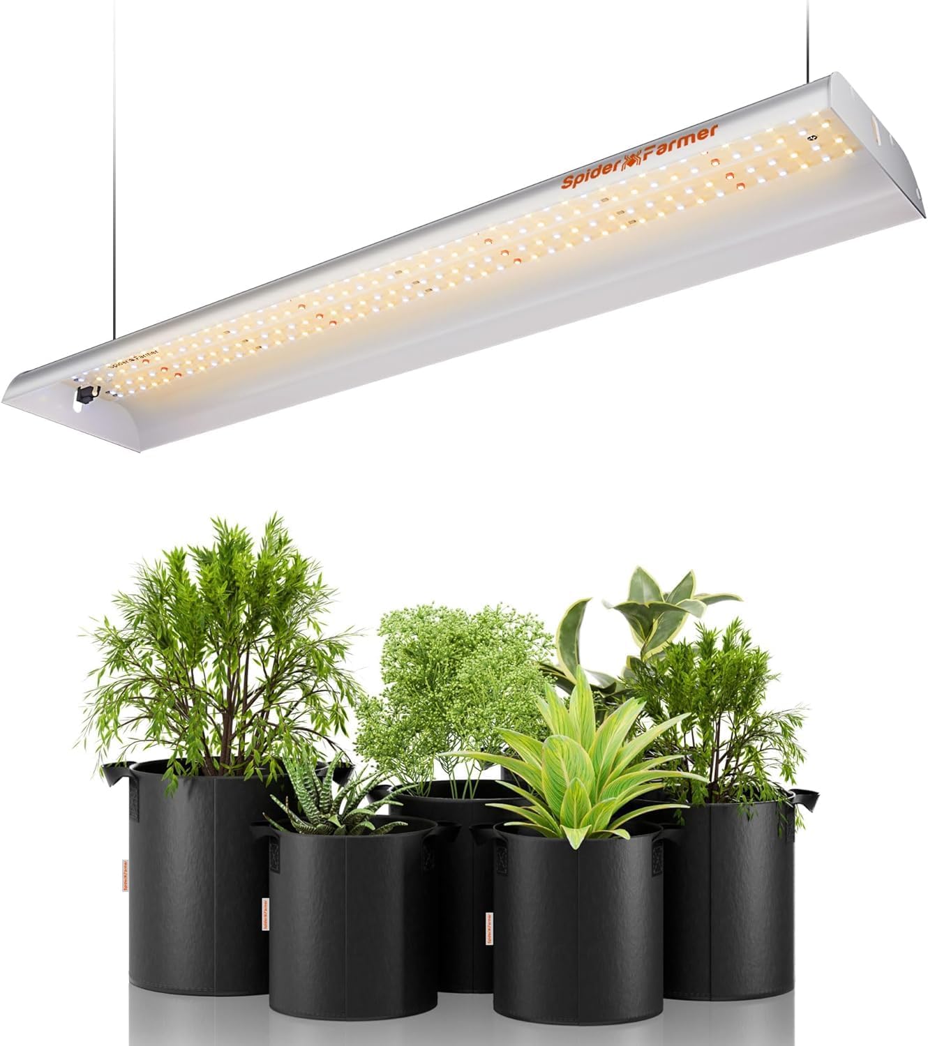 SF-300 Grow Lights for Indoor Plants 2x2.5 ft Led Grow Light Full Spectrum 192 Diodes LEDs Sunlike Plant Growing Lamp Hydroponics Seedling Veg Flower