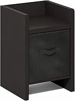 Vista 28 de Furinno- Colección Andrey- Mesa auxiliar, estación de carga con puerto USB y puerto tipo C c/compartimento de almacenamiento, 15.55 pulg ancho x