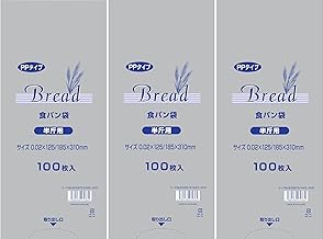 Fujisan Planning HEIKO 006721440-ECO PP Bread Bags for Half-Loafs, ECO Type, 300 Sheets (100 Sheets x 3 Bundles), Heiko Bread Bags, Smell Bags, Odor Resistant Bags