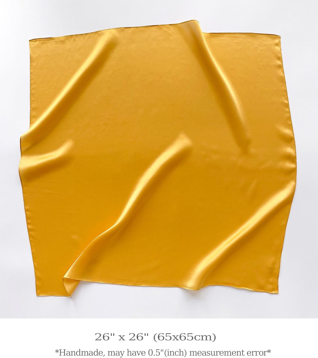 MEISEE Solid Color Mulberry Silk Scarf 26" Square Scarf Neck Scarf Hair Head Breathable Lightweight for Women Gift Packed - Image 6