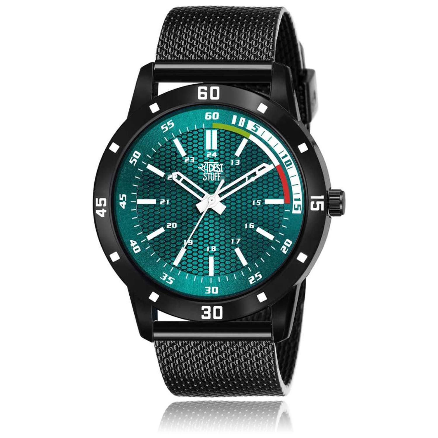 Analogue Men's Watch (Green Dial)