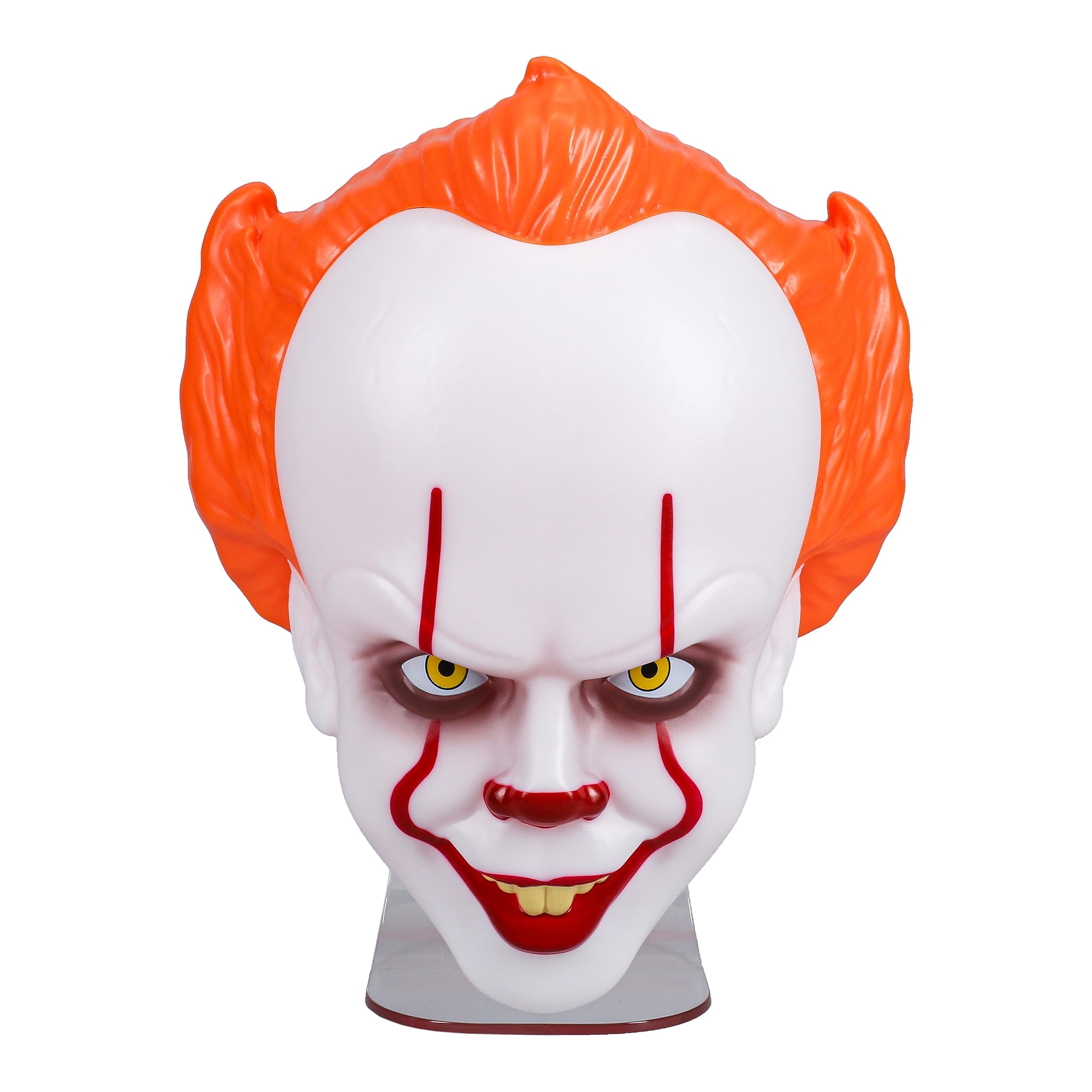 Paladone Pennywise lampka na maskę – oficjalnie licencjonowana lampa nastrojowa IT, możliwość montażu na ścianie lub wolnostojąca, straszna dekoracja na Halloween, prezent dla fanów horrorów, kabel