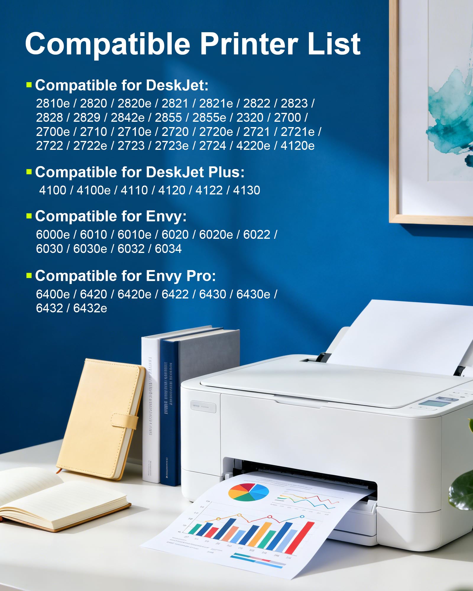 305XL 305 XL Patronen Schwarz und Farbe-für HP 305 Cartucho de Tinta de Alta Capacidad-für DeskJet Series 2800e 2810e 2820e 2700 2710e 2720e Plus 4120 4110 für Envy Series 6020e 6032e 6420e 6432e — view 2