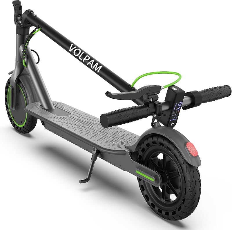 VOLPAM Adult Electric Scooter, 350W/500WPowerful Motor &19 MPH Top Speed, 21-23Miles Long Range, Folding E Scooter Choice