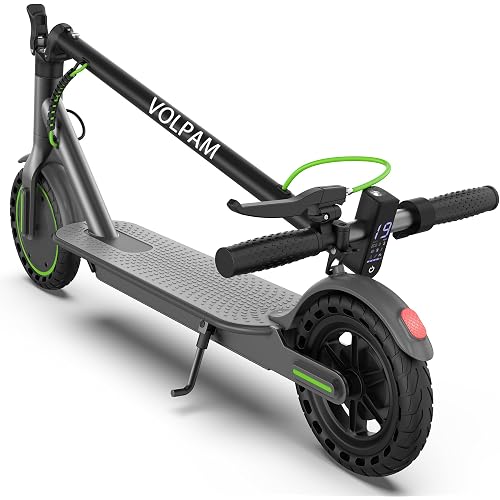 VOLPAM Electric Scooter, 350W/500W/800W/1000W/250W Powerful Motor & 19/22/ 9 MPH Top Speed, 16-28-10 Miles Long Range, Folding E Scooter Choice