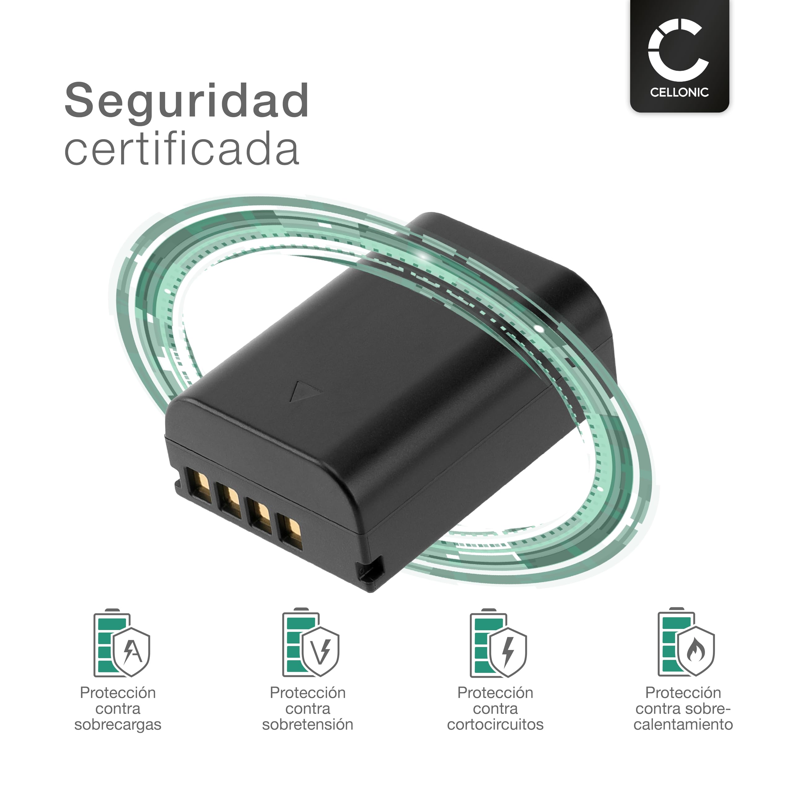 CELLONIC, Batería para Tecnología doméstica, Compatible con Trimble EI-D-LI1, R4, Photosmart 5800, MT1000 (7.4V, 2600mAh) 2 Unidades