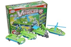 Magnetic Mix or Match Vehicles 2 Toy Play Set, 12 Pieces