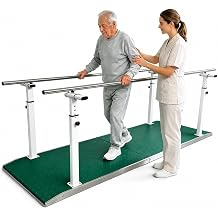 Parallel Bars for Physical Therapy, Adjustable Height Width Training Bars