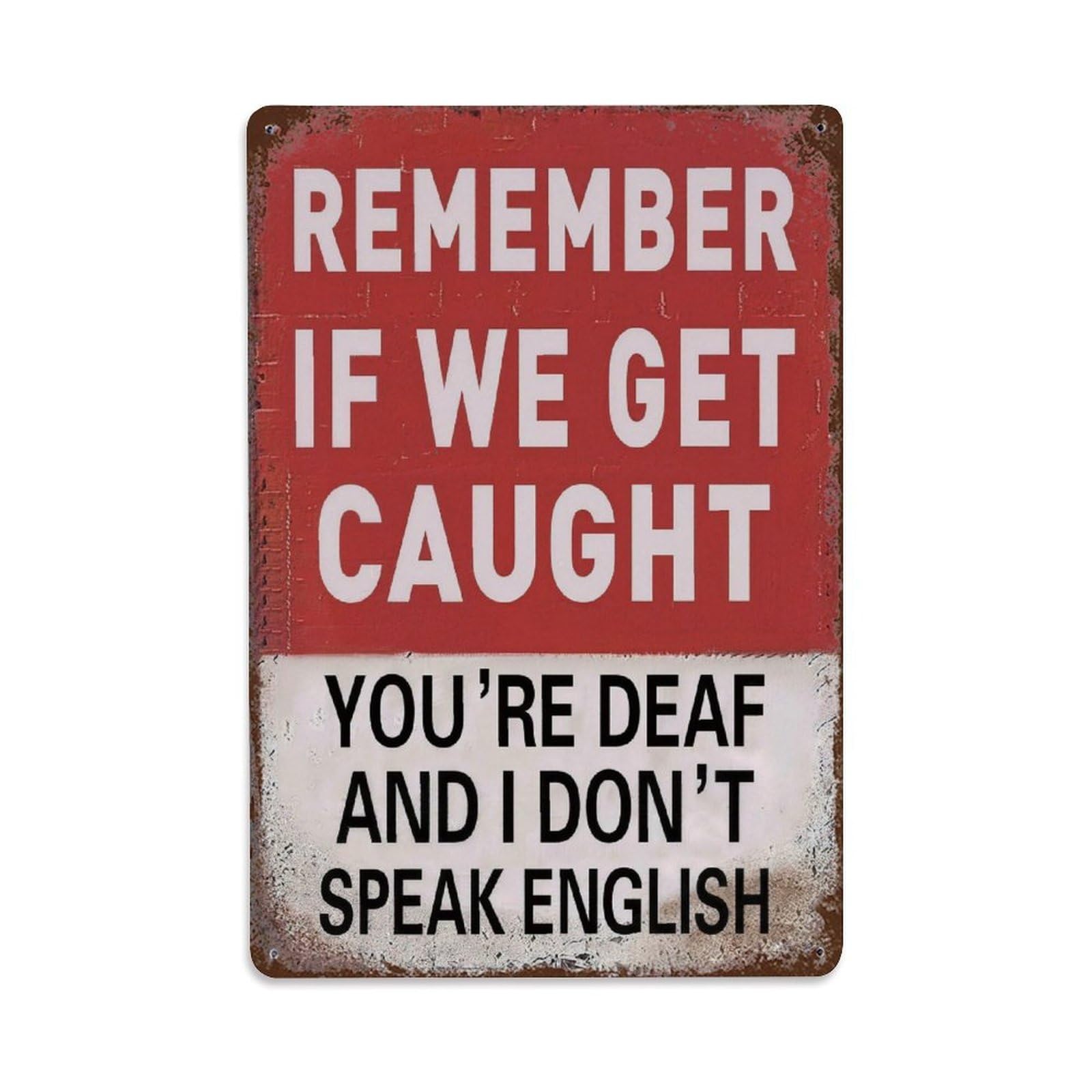 Funny Sassy Vintage Quote Sign Vintage Aluminium Metal Sign, Retro Wall Decor for Home, Bar, Garage & Farmhouse 30x20cm