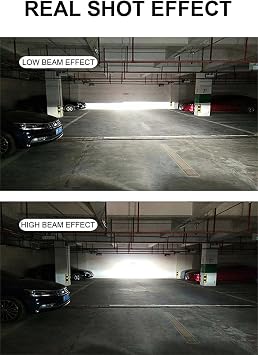 H15 LED Headlight Bulbs, 50W 8400LM High Beam Daytime Running LED Bulbs, 6000K White, Super Bright, All-in-One Plug and Play Replacement Conversion Kit, Pack of 2
