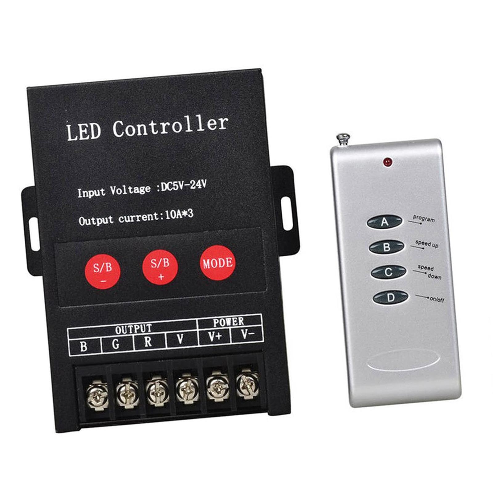 PUXZYAX LED Controller 5-24V Digital Controller Enhanced Speed Adjustment No Delay Supports Brightness Control Outdoor PULSES Width Modulation Conversion
