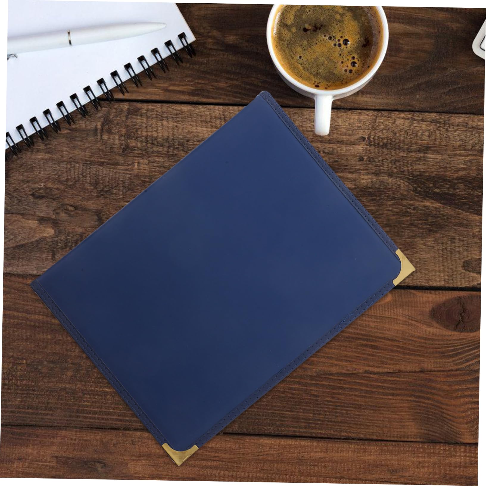 2piezas Portamenús De Piel Sintética Con Fundas Transparentes Para Restaurantes y Cafeterías De Menú Con Páginas y Caras Para Listas De Comida y Bebidas