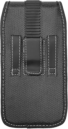 Miniatura 6 de Funda de nailon para teléfono celular T-Mobile REVVL 6 5G, REVVL 5G, REVVL 4+, Motorola Edge 2022, Moto G 5G, LG Velvet K52 K92 - Funda vertical de