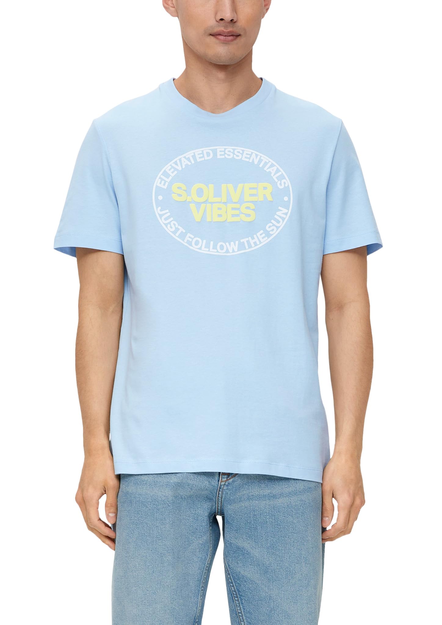 s.Oliver Men's T-Shirt, Blue 50d1, M