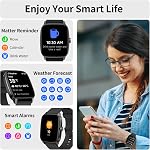 Smart Watches for Men Women, with Bluetooth Calling, 1.85" Screen DIY Dial Smartwatch for Android iPhone. 100+ Sports Modes, Heart Rate Sleep Monitor, AI Built-in Fitness Tracker, IP68 Waterproof