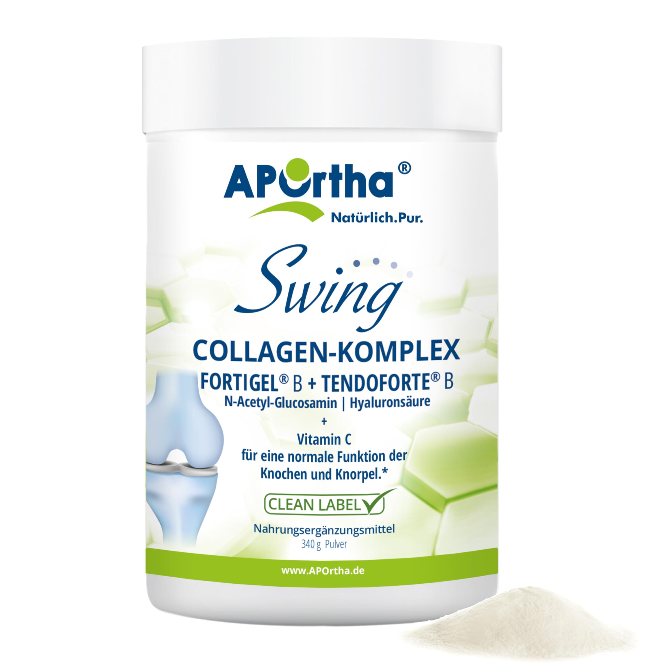 APOrtha® Swing Collagen-Komplex mit FORTIGEL® + TENDOFORTE - 340 g Pulver