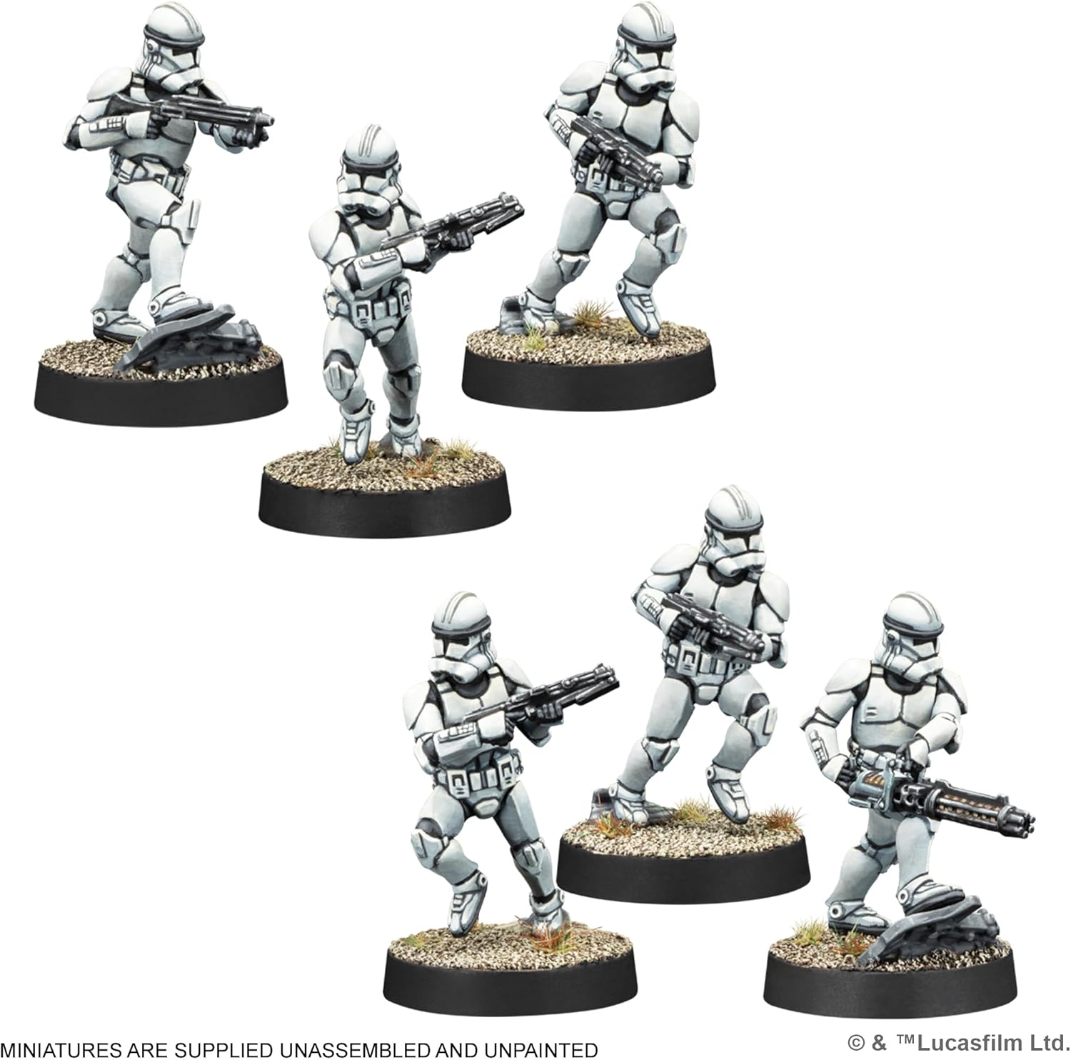 Asmodee Star Wars: Legion Clone Troopers Infantry Expansion - Tabletop Miniatures Game, Strategy Game for Kids and Adults, Ages 14+, 2 Players, 90 Min Playtime