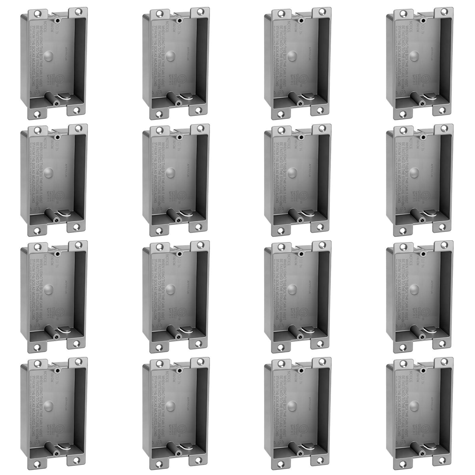 Relaxweex 4 Pack Shallow Electrical Outlet Boxes Single Gang 8 Cubic Inch — Amazon image 8