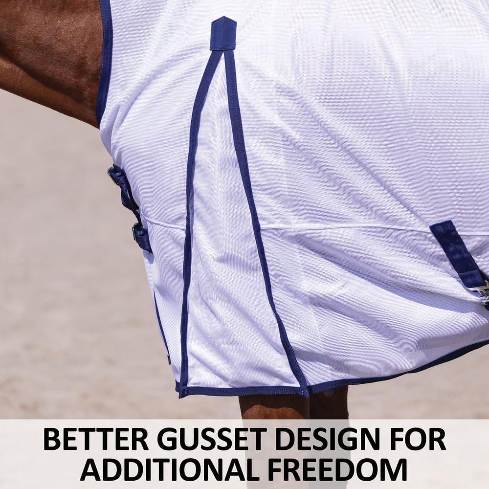 Schneiders Soft Interlock Mesh II Horse Fly Sheets | Superior UV & Insect Protection | Versatile Euro Fit Option | Reflective Safety Design