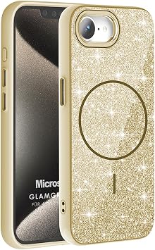 Microsonic Apple iPhone 16e K l f GlamGrip Luxe Gold [iPhone 16e ile Uyumlu K l f - Gold]