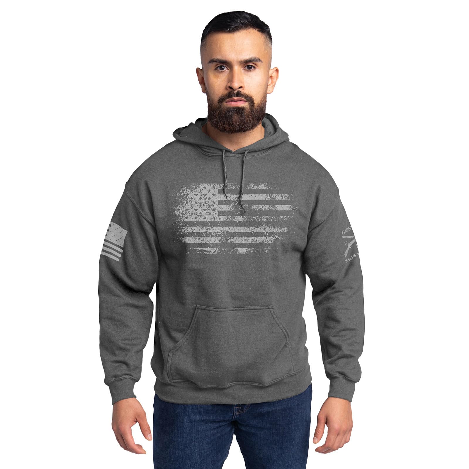 Vintage American Men's Graphic Hoodie
