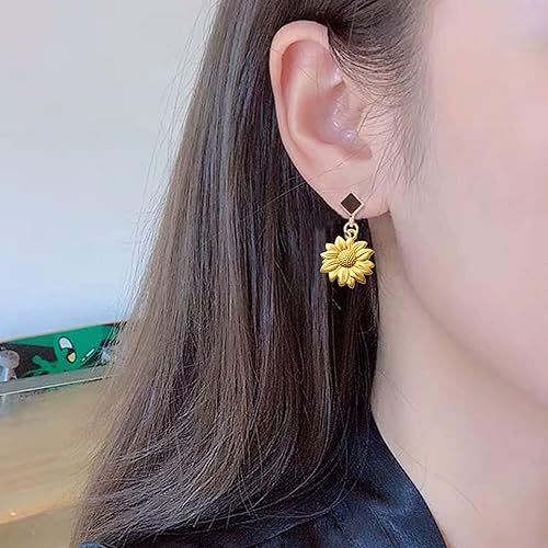 Miniatura 6 de BronaGrand 60pcs Sunflower Pendant Charms Alloy Sunflower Bead Charms Flower Charms Pendants Craft Supplies for DIY Jewelry Earrings Necklace