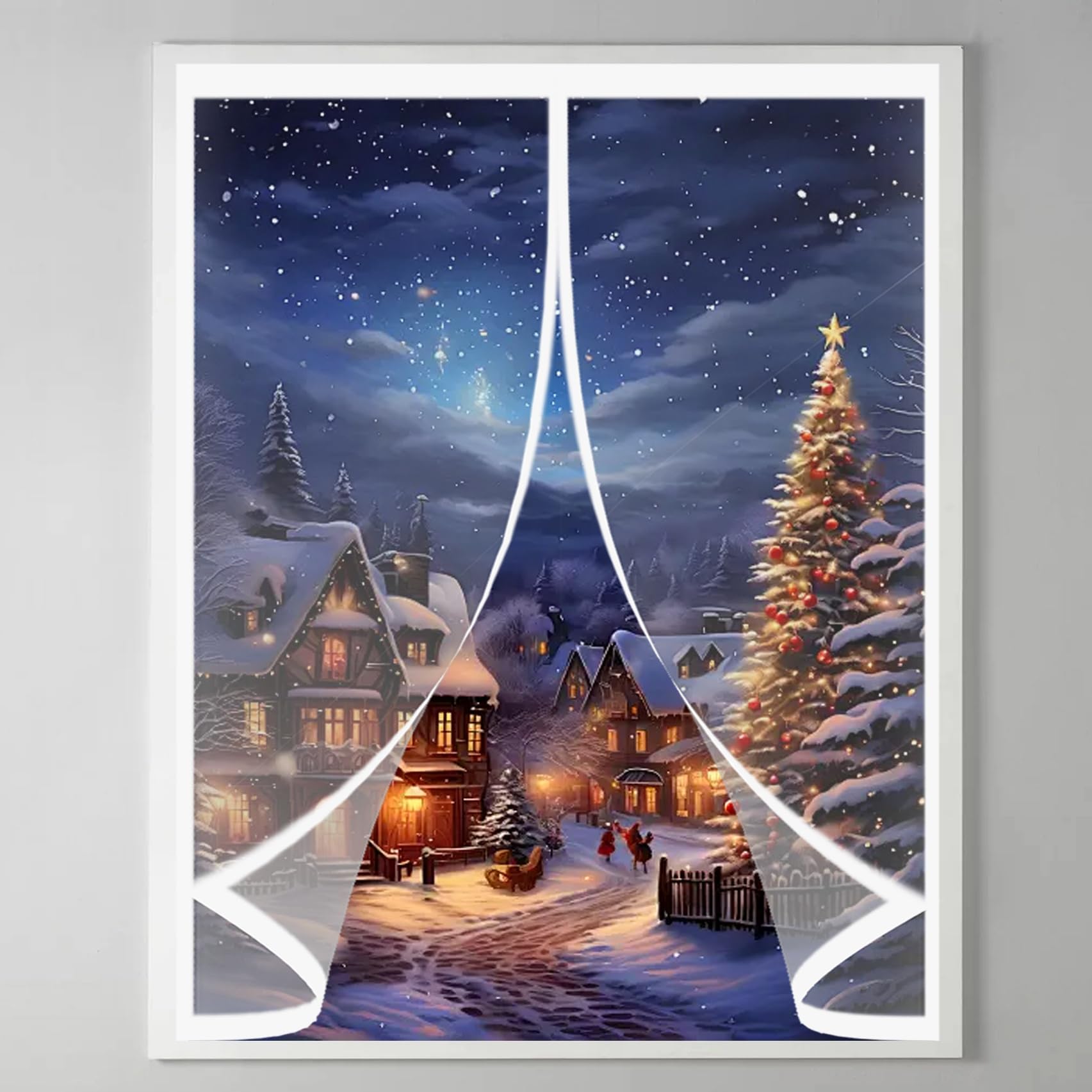 Rideau thermique de fenêtre 53x81 cm pour rester bien au chaud en hiver