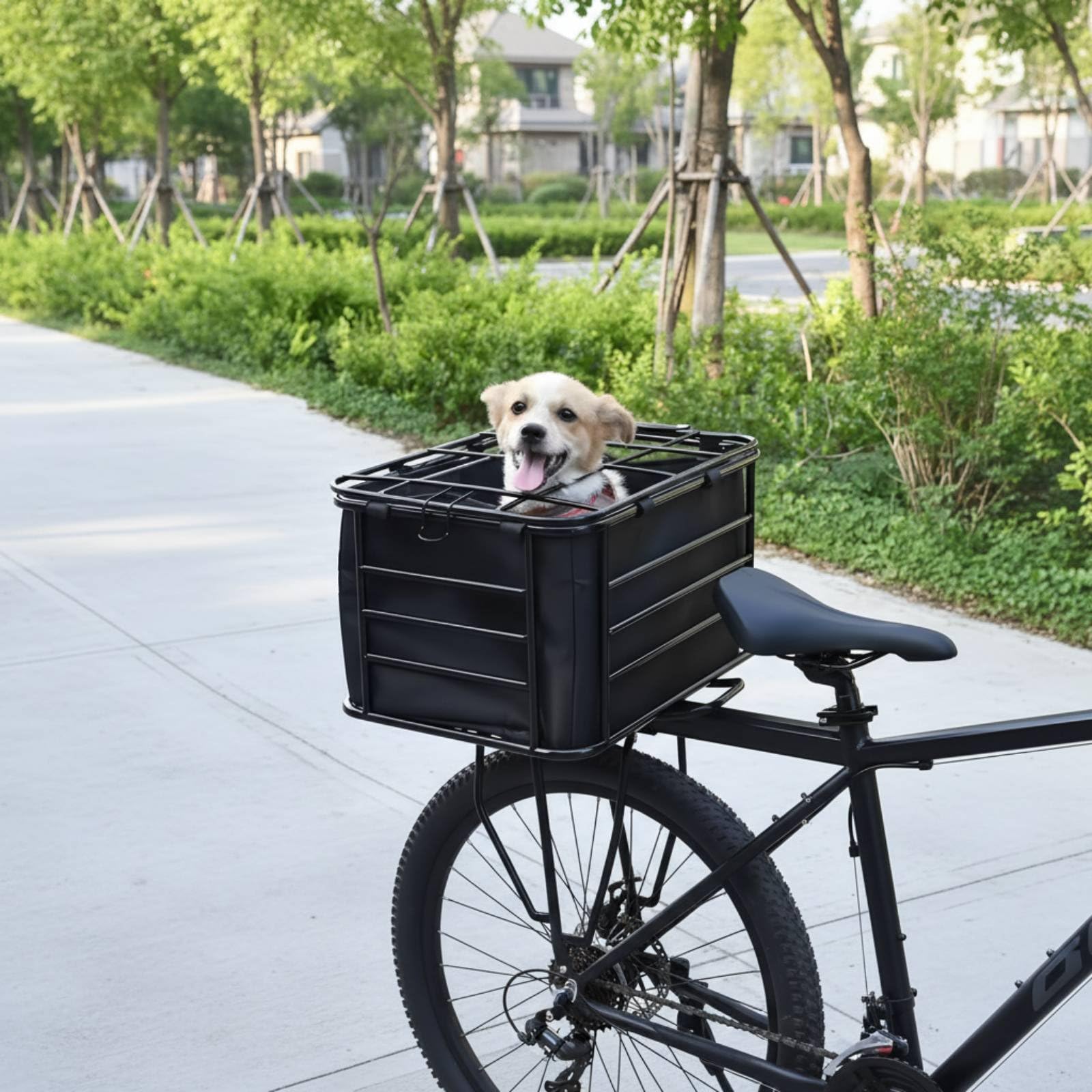 Panier pour Chien de Vélo Universel Panier de Transport pour Animaux de Compagnie Robuste et Stable pour Déplacements Quotidiens, Faire Les Courses