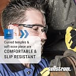 Sellstrom XP450 Verres de sécurité - Anti-Fog, 99% UV, Protection des yeux résistants aux chocs élevés pour les hommes & Femmes - Pour les usages industriels, de coupe et tactiques - CSA Z94.3 et balistique MIL-PRF-31013 - Lentille claire