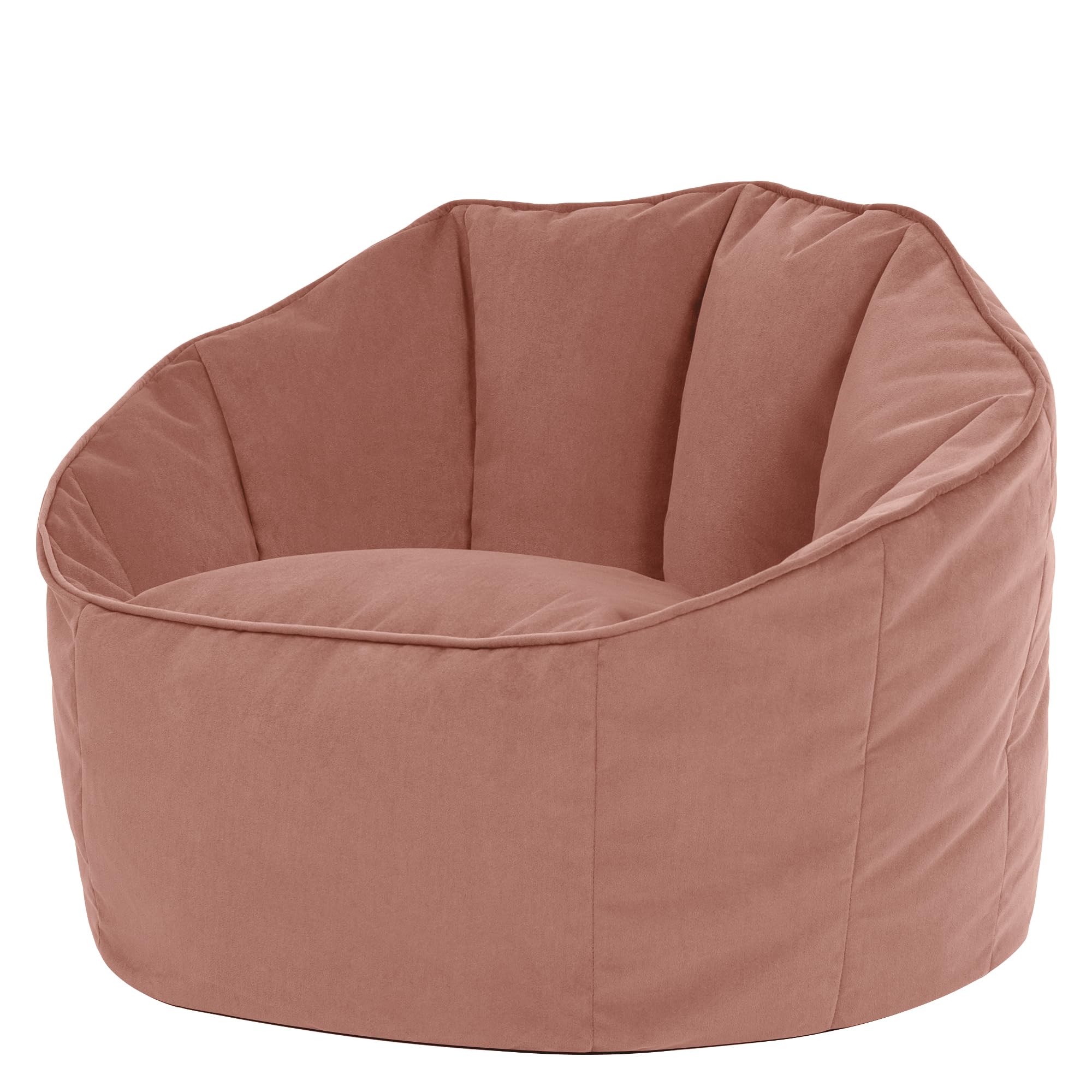 icon Sirena Velvet Bean Bag Chair with Filling Included, Pink โ image 1