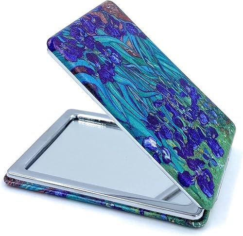 Miniatura 3 de Aeisage Espejo de aumento para bolso, espejo de flores, regalo, pequeño espejo cosmético para bolsa, espejo de maquillaje compacto para mujer,